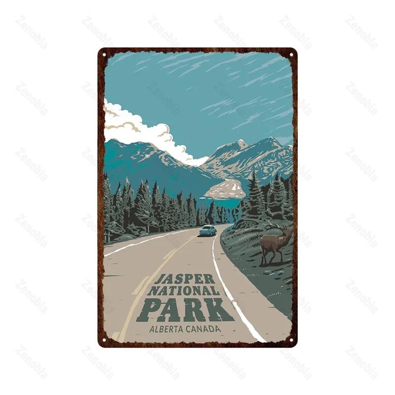 Paris Roma England City Metal Sign Vintage Metal Plaque Travel Tin Poster Scenic Decor for Bar Home Wall Decor Landscape Plat