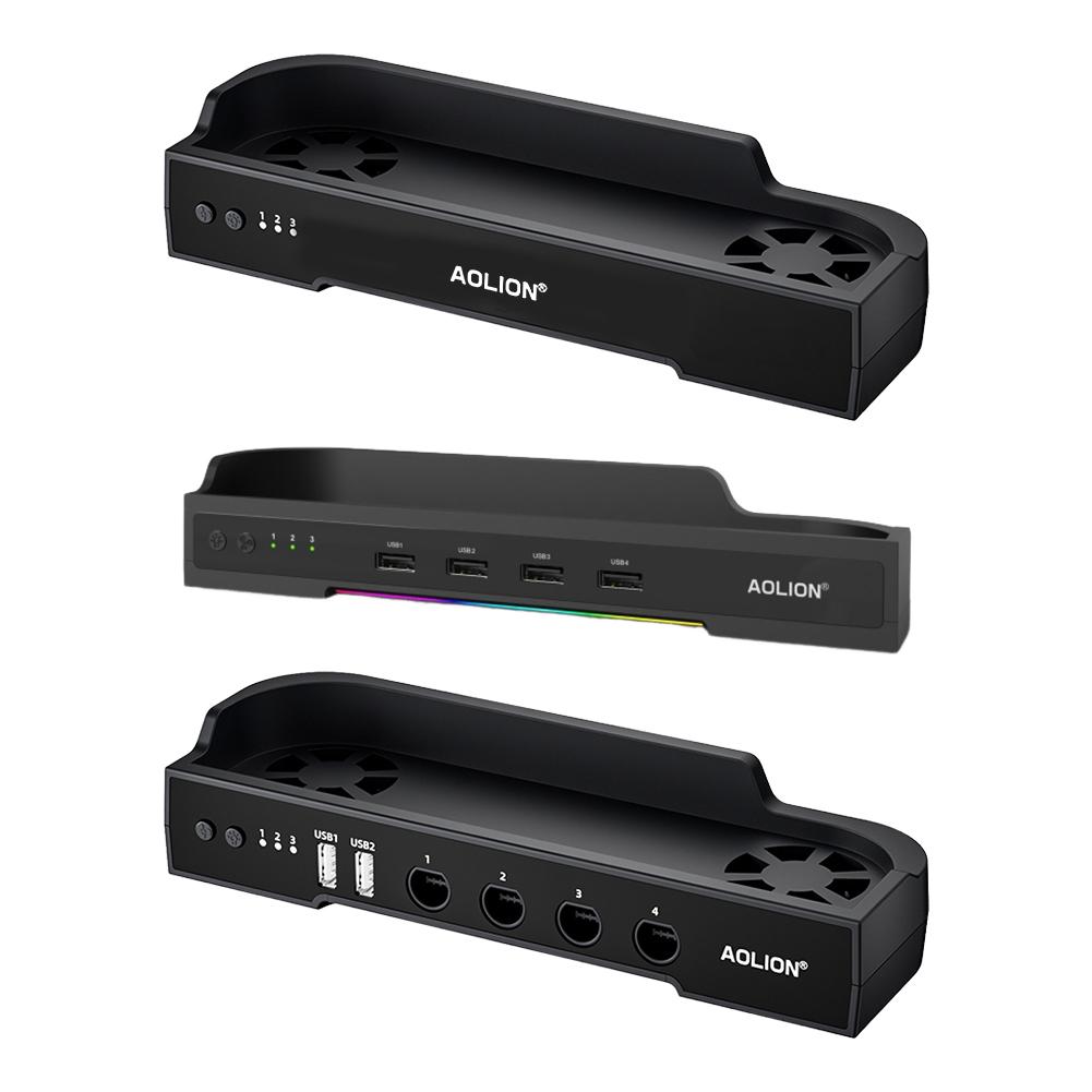 For NS2 Host Cooling Fan Base with NGC Portable Heat Sink Support Wall Mount Heat Dissipation Base Gaming Accessories