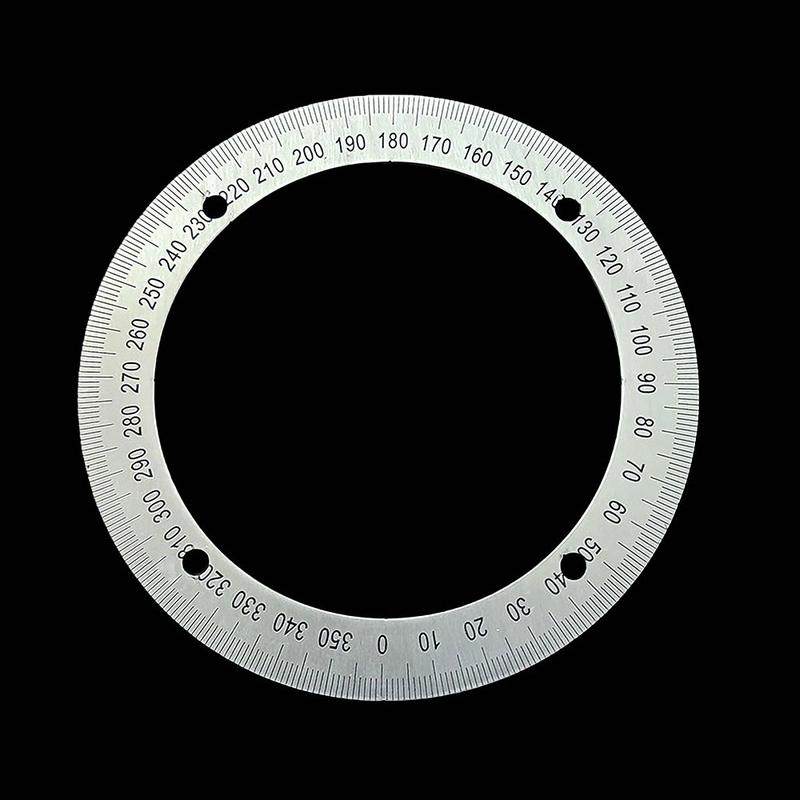 1 Piece 360 Stainless Steel Angle Measurer Tool Dial Diy Machine Tool Replacement Parts 80MM 100MM 130MM 140MM 180MM