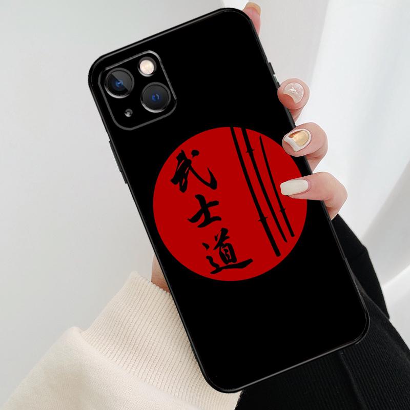Japan Samurai Ninja Ronin Phone Case For iPhone 13 14 15 16 Pro Max 11 12 XS XR X Plus Shockproof Bumper Soft Cover