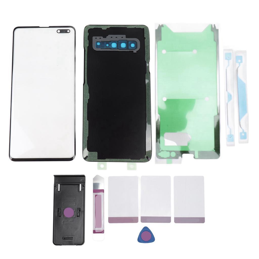 Back Glass Replacement and Front Outer Lens Glass Screen with Camera Lens Tape Parts Repair Tools for Galaxy S10 5G