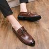 Men Dress Shoes Men's Shoes Luxury Brand Leather Wedding Shoes Men Oxfords Formal Shoes Man