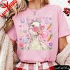 Easter Themed Duck Print T-shirt Cute Cartoon Animal Graphic Tops Women Casual Short Sleeve Crew Neck Holiday Tees