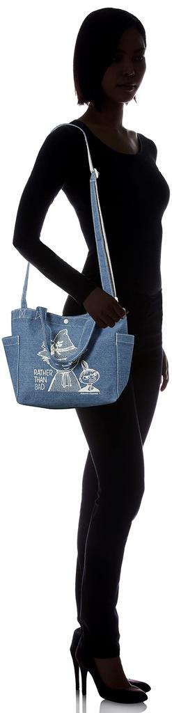 Moomin Snufkin & Little My denim shoulder bag