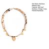 Silk Scarf Necklace, with Gold Chain And Sunflower Heart Pendant, Retro Style Alloy Charms Choker for Women