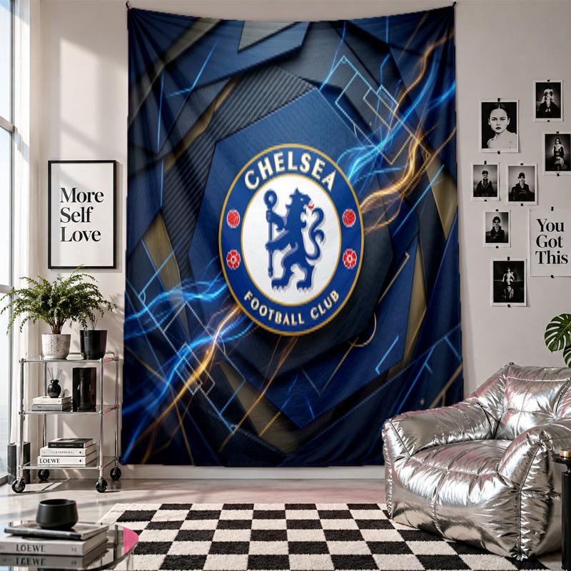 Chelsea FC Wall Tapestry Home Decor Wall Hanging Cloth for Bedroom Living Room Background