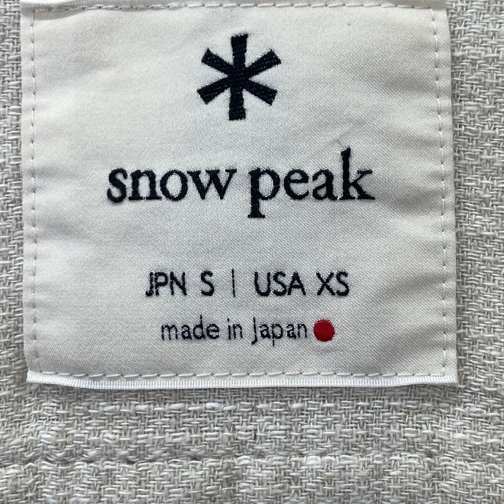 snowpeak Ivory linen cotton shirt tops S off whiteUsed