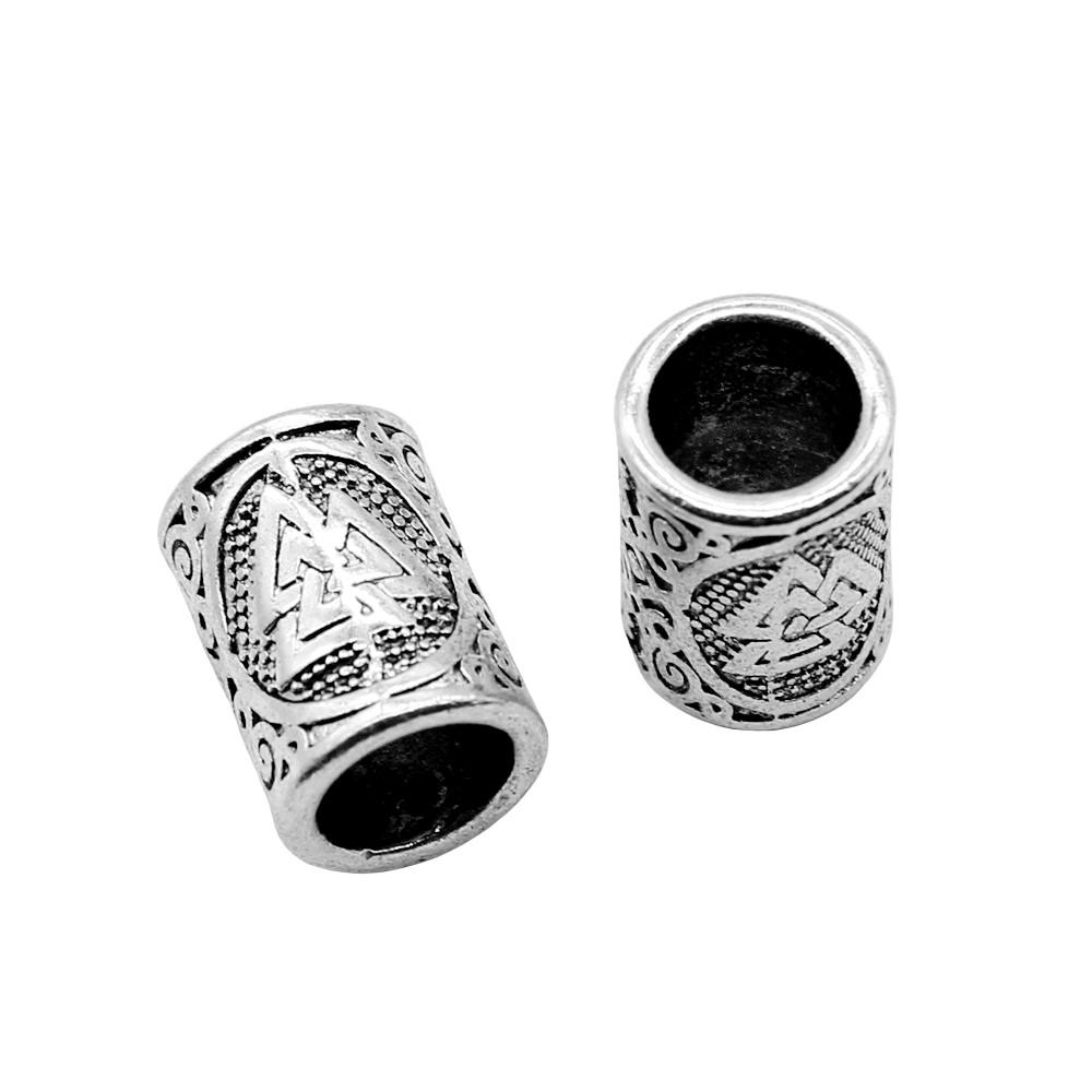 Tribal Pattern Tube Beads Charms Braided Spacer Beading For Jewelry Materials