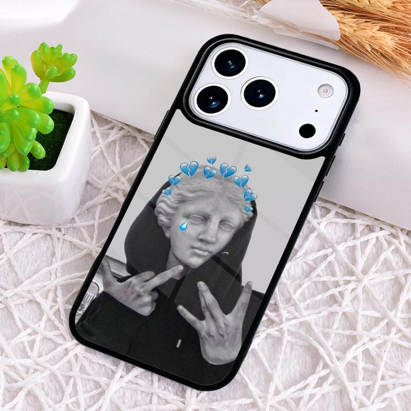 Famous Aesthetic Statue Phone Case for iPhone 17 Air 16 15 11 12 14 13 Pro Max Shockproof Cover