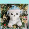Adorable Cat Plush Keychain Cute Bunny Donut Shrimp Shark Hat Cat Plush Toy