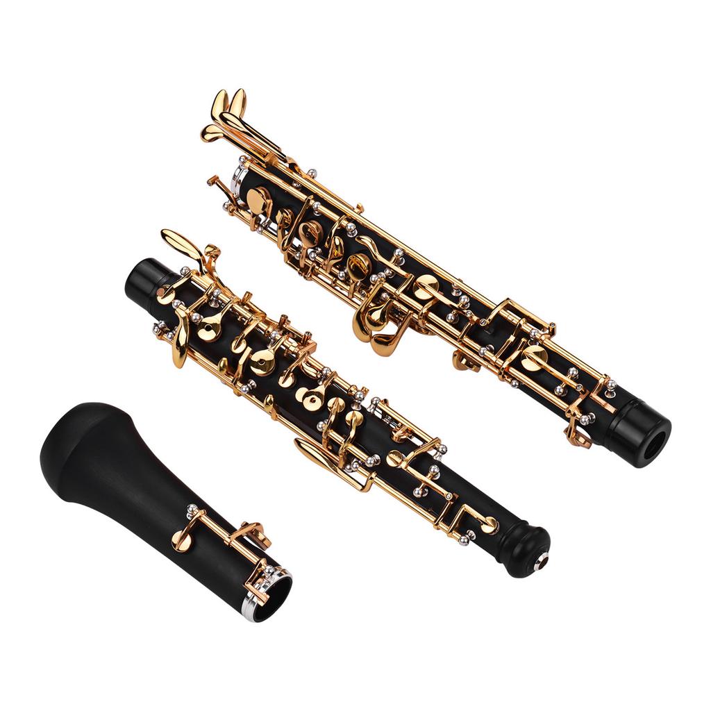 Professionelle Oboe C-Taste, halbautomatisches Holzblasinstrument mit Oboe, rein vergoldete Tasten