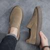 2025 autumn new men's shoes Korean version fashion Doudou shoes youth casual shoes British style single shoes loafers