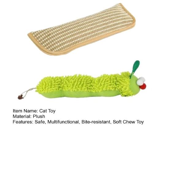 Yousheng 1 Set Stuffed Cat Kicker Toy Plush Caterpillar Kitten Teething Toy Catnip Chew Toy Soft Pillow for Active Adult Cats And Kittens Promotes