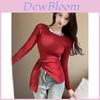 French Chic Sequin Knit Sweater With Polo Neck For Women Fall
