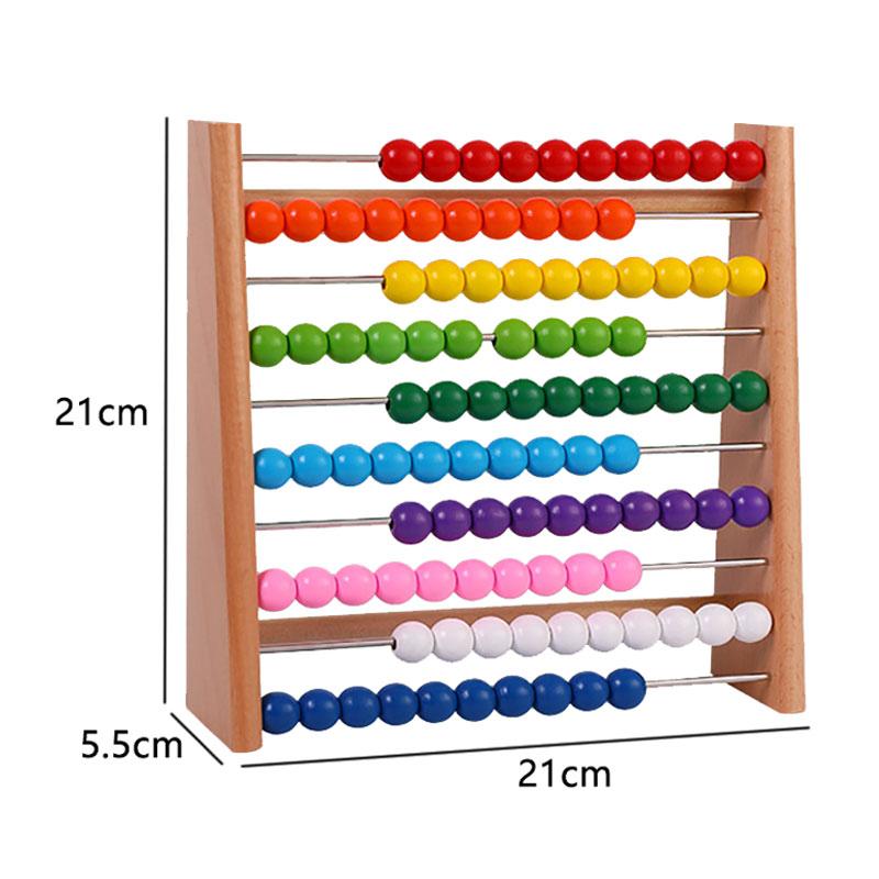 

Математические игрушки Монтессори, деревянные счеты, сложение и вычитание, арифметика, обучение, счеты, игра в мышление, развивающие игрушки для детей