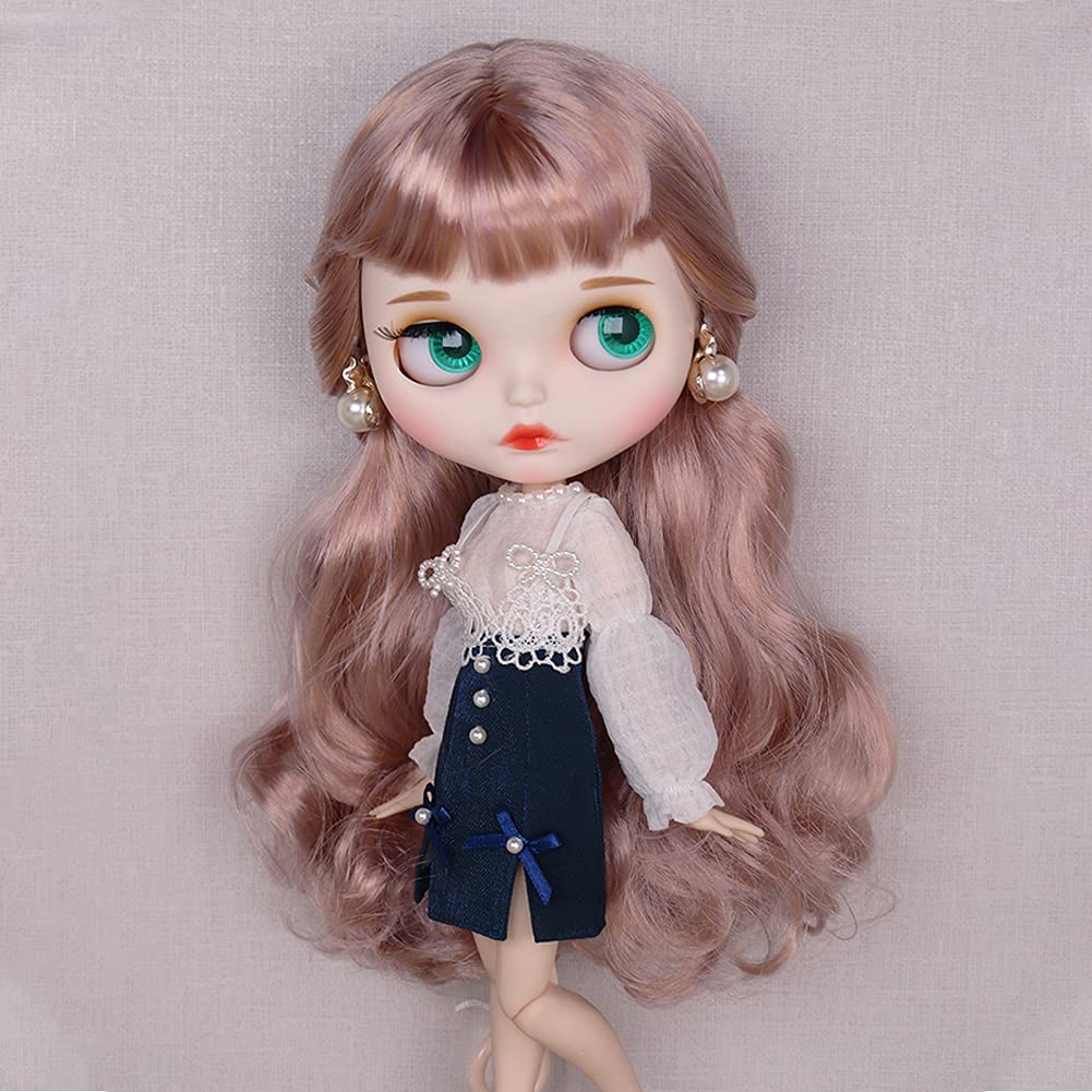 Rakulifey Blythe Clothes Neo Blythe Outfit Set and Compatible with Obitsu 24 Dolls (Jacket Dress) (3-Piece Set)