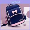 Adorable Breathable Nylon School Backpack For Girls In Grades 1-5 With Cute Bowknot Design