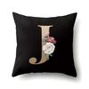 Polyester Pillowcase Home Car Decoration Printing Pillowcase 26 English Letter Cushion Cover