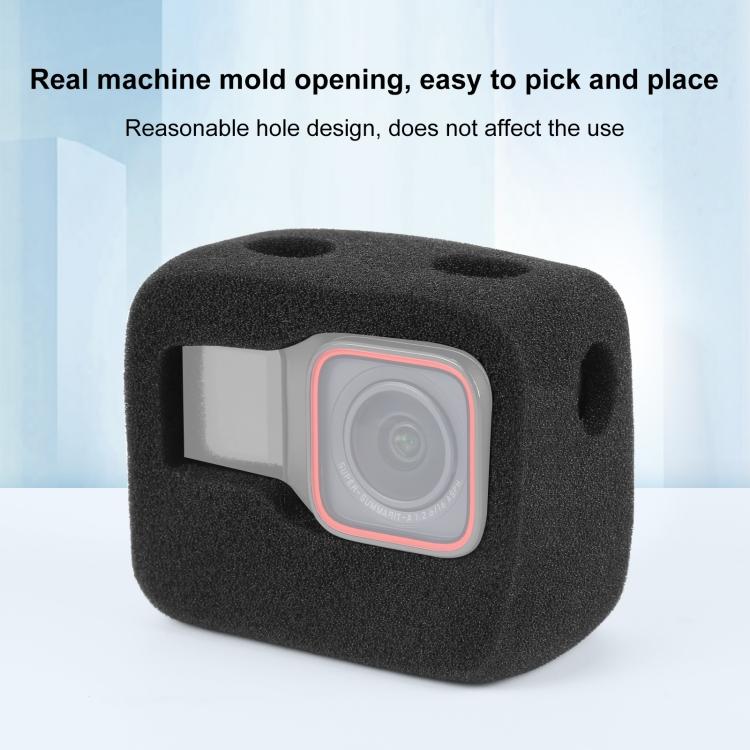 Dla Insta360 Ace Pro / Ace PULUZ Osłona przeciwwietrzna z pianki o wysokiej gęstości (czarny)