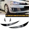 Front Bumper Canards Side Flare Fin Spoiler Splitter Apron Cover Body Kit For VW Golf 6 MK6 GTI GTD 2009-2013 Car