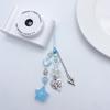 Cute Star Bead Tassels Pendant Phone Straps Lanyard Pocket Keychain Strap Backpack Charm Car Keys Decoration Chain