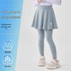 Girl's Quick-Dry Fake Two-Piece Skirt-Pants