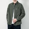 Primavera e autunno nuovi uomini manica lunga camicia tendenza camicia casual giacca larga
