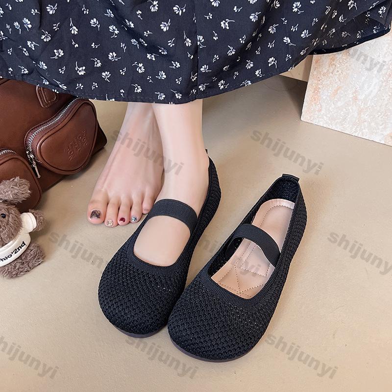 Women's Sandals 2025 Summer New Mesh Breathable Soft Sole Non Slip Casual Shoes Lightweight Comfortable Fashion Slip on Flats