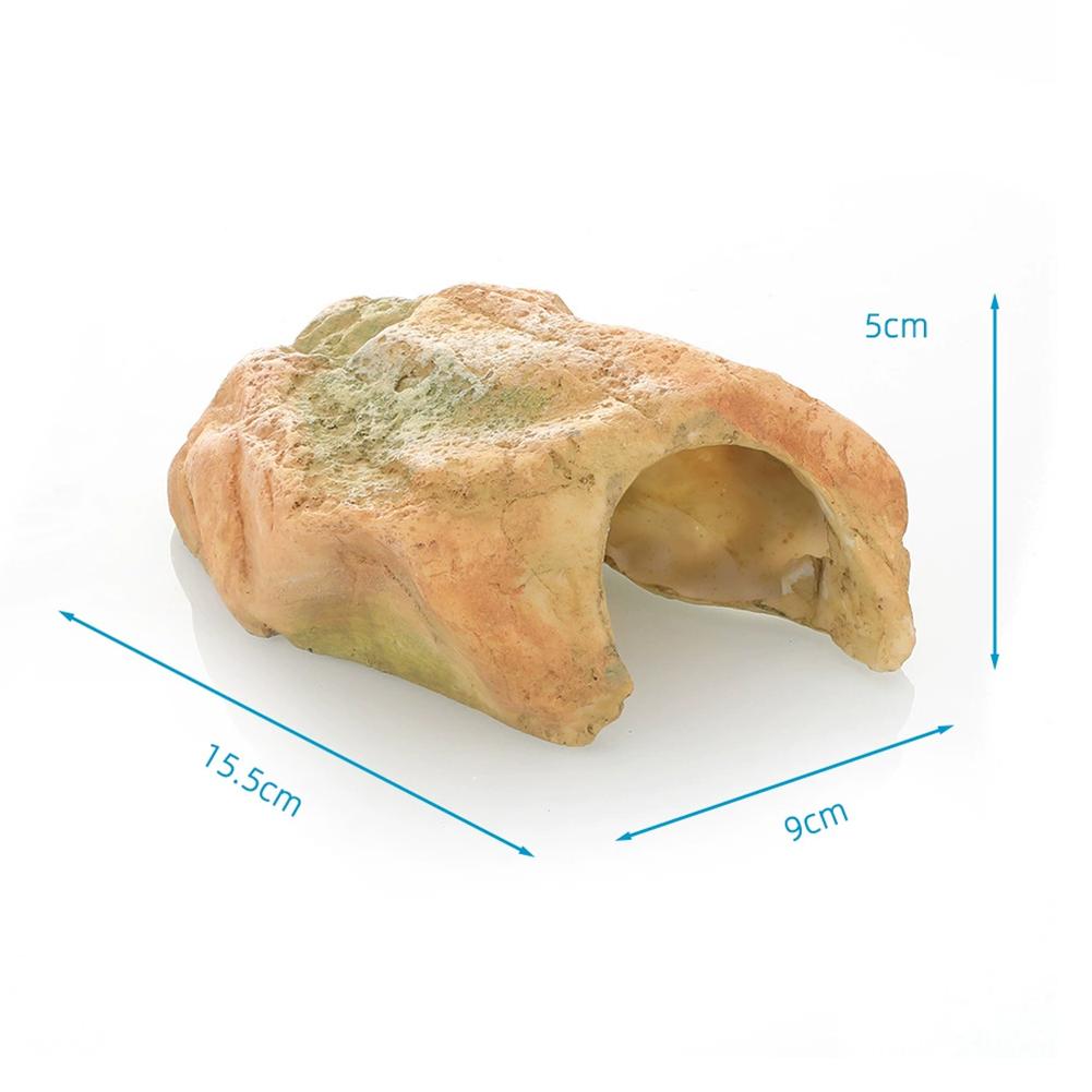 

Reptile Pet Rock Hide Cave Resin Aquarium Decororation Hiding Hole Fish Tank Turtle Shrimp Landscape