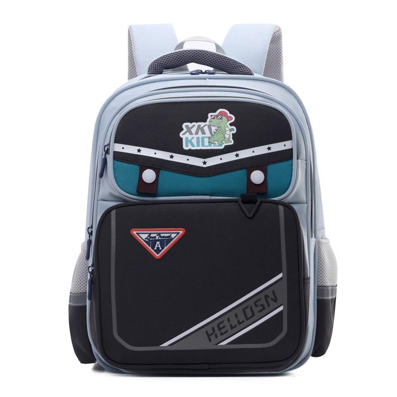 New primary school schoolbag multi-layer large capacity 1-3 children's backpack girls color matching boys burden reduction shoulders