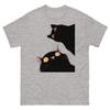 Cute Surprised Black Cat Graphic Tshirt Unisex Unisex Cat Owner Gift Loose Fit Casual Everyday Wear Cotton Short Sleeve Shirts