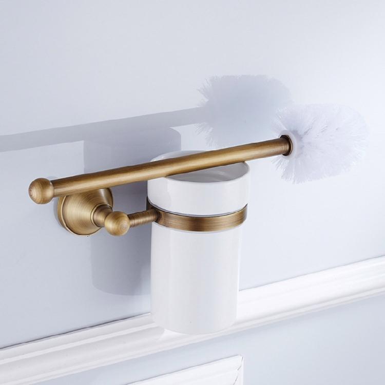 Elegant Wall Mounted Toilet Brush Holders Vintage Bathroom Decors Strong Proof Toilets Brushes Organizers for Home