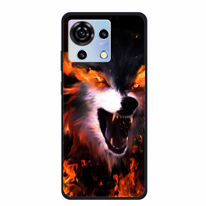 For ZTE V50 Vita Phone Case TPU Soft Back Cover Cartoon Luxury Silicone Phone Cases for ZTE Blade V40 V 40 50 Vita Animal Funda
