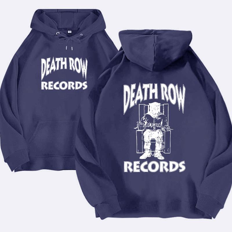 

Толстовка Death Row Records унісекс Жіноча оверсайз худі хіп-хоп толстовки Світшоти з довгим рукавом і капюшоном Пальта для дівчат L