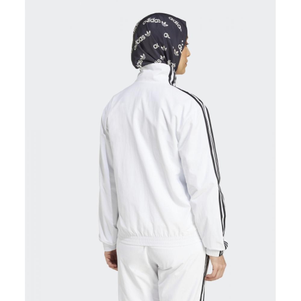 Adidas Woven Track Top   White Jd5328