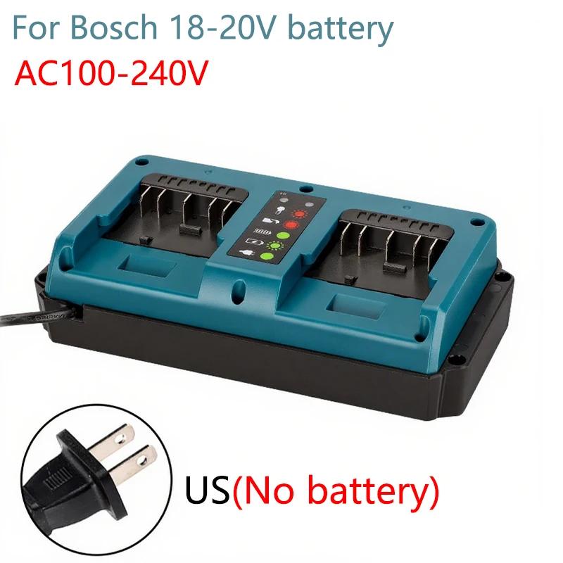 Für Bosch Dual-Port Ersatzladegerät Für Bosch 18V 20V Li-Ionen-Akku Schnellladegerät EU/US/UK/AU Stecker Ladewerkzeug