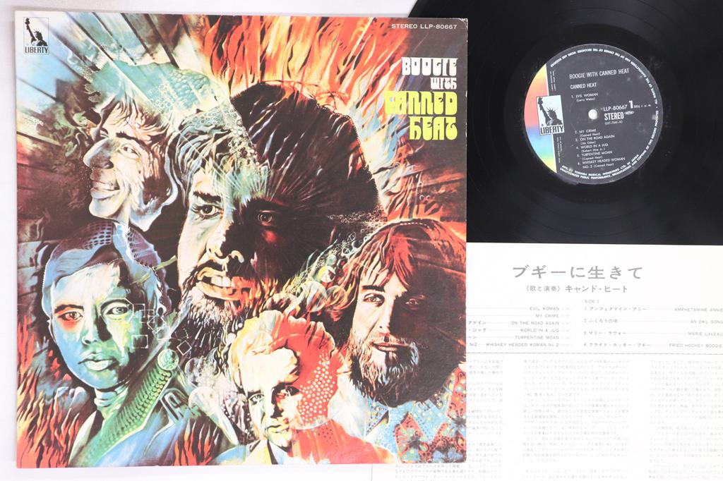 LP Record CANNED HEAT - Boogie With Canned Heat LLP80667 LIBERTY Japan Rock Used
