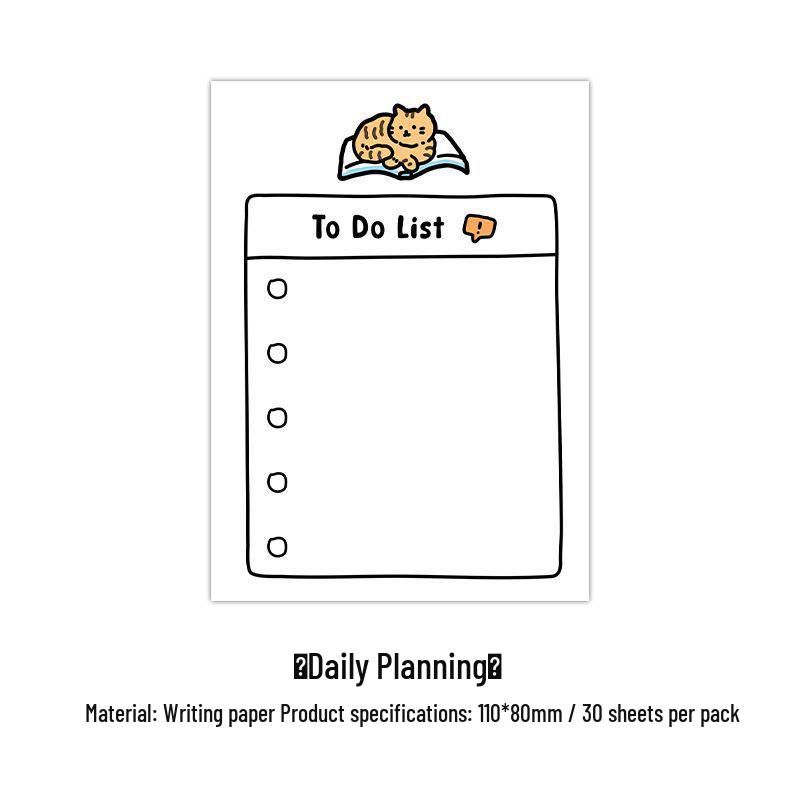 Infeel.Me Cute Tearable Daily Planner Sticky Notes - Good Things Message Diary