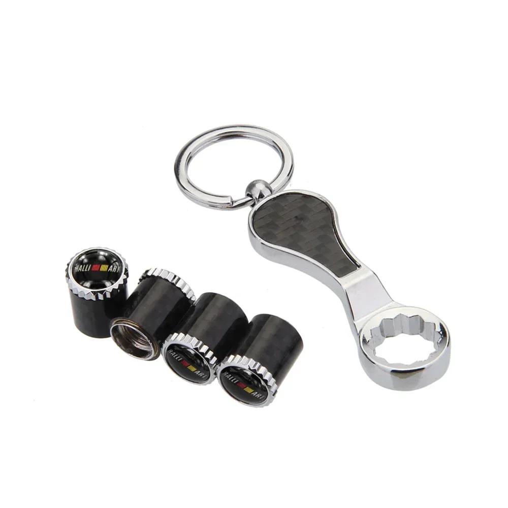 4pcs Car Wheel Valve Caps Air Covers with Wrench for Mitsubishi Ralliart ASX Outlander Lancer 9 Pajero Colt Mirage Eclipse EVO