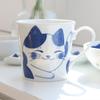 Cobalt Blue Cat Mug 1p 300ml