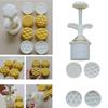 Beautiful Pineapple Pastries Molds Functional Manual Mooncakes Press Embossed Mooncakes Molds for Dessert Enthusiasts