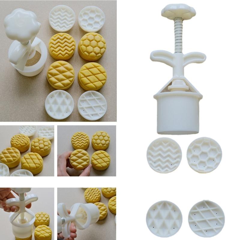 Beautiful Pineapple Pastries Molds Functional Manual Mooncakes Press Embossed Mooncakes Molds for Dessert Enthusiasts