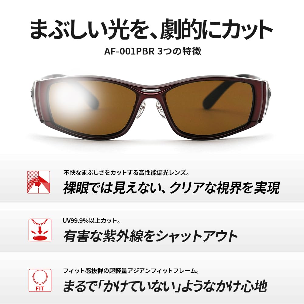 Polarized UV for and Outdoor Black Brown A-Fit Men's Sunglasses, Protection, Driving, Fishing, Activities, AF-001PBR-C1, Matte/Gunmetal (Polarized