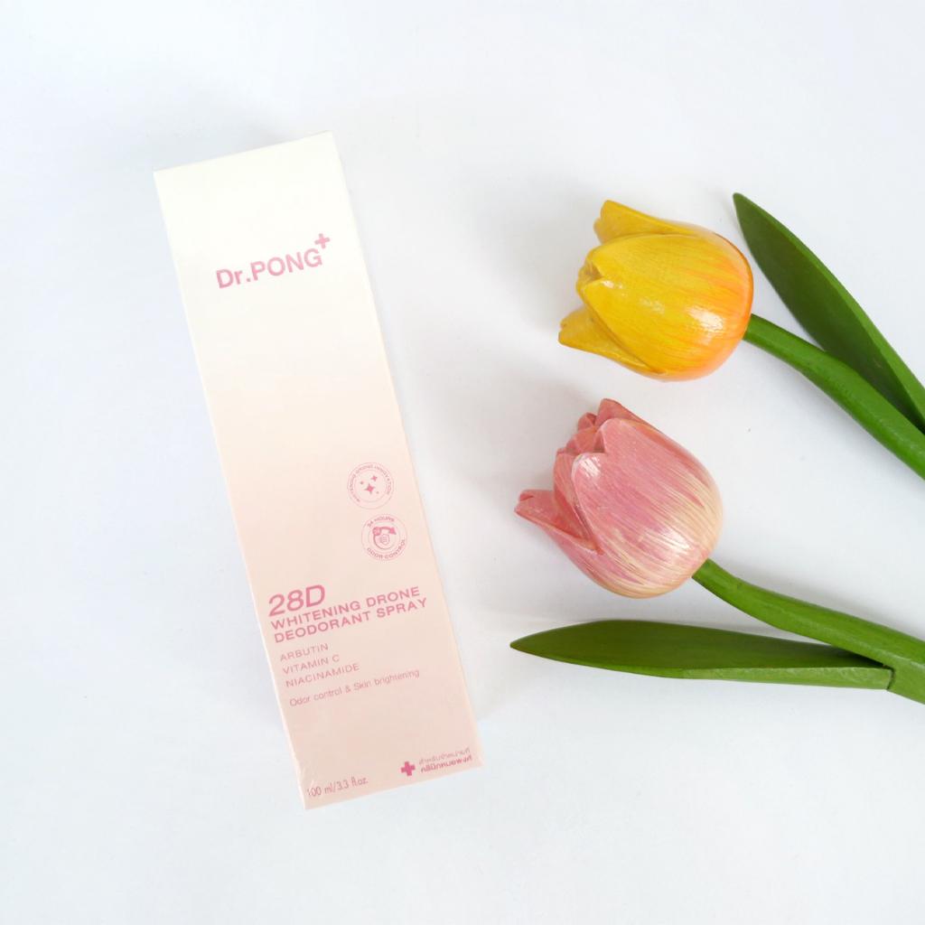 Dr.PONG+ 28D WHITENING DRONE deodorante spray, 24 ore Controllo degli odori, 100 ml.
