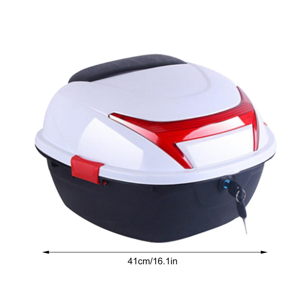 Motorcycle Trunk Box Motorbike Trunk Storage Top Carrier Ergonomic Case Ergonomic Luggage Case With Built-in Base For Storing