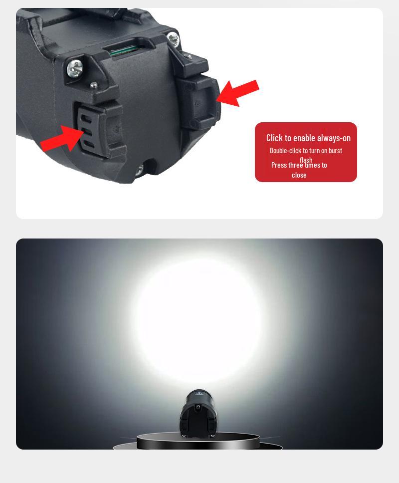 FOXTROT1X Metal Undermount LED Strobe Flashlight - 500 Lumens, 20mm Rail, Outdoor Lighting