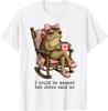 Funny Frog Meme Coquette I Could Be Meaner But Jesus Said No T-Shirt