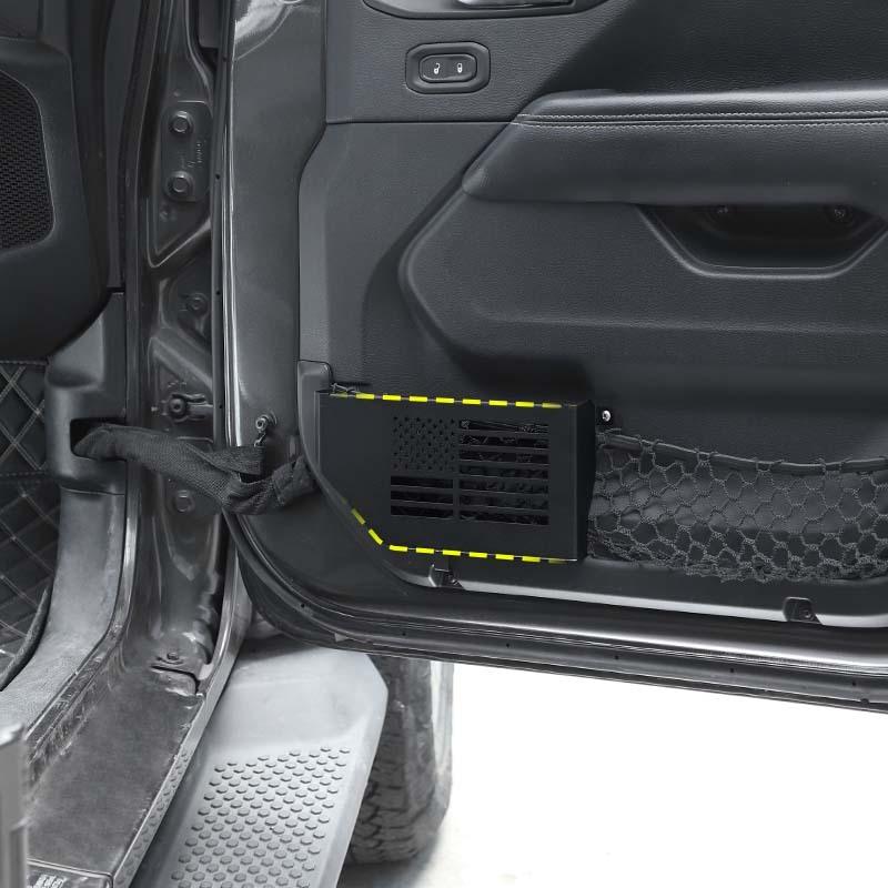 Front Door Pocket Storage Box For Jeep Wrangler JL For JT Gladiator 2018-2023 Organizer Container Stowing Tidying Accessories