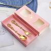 Utuo Gold Dessert Spoon & Fork Set