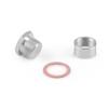 M18X1.5 Oxygen Sensor Stainless Steel Bung Plug Nut Stepped Mounting Cap Kit Plug Nut Plug Wideband Nut Fitting Weld Bungs